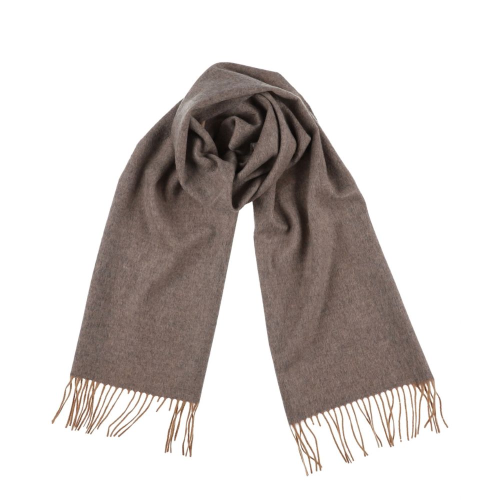 Harmaanbeige naisten huivi 100% kashmiria Pariisi (4)