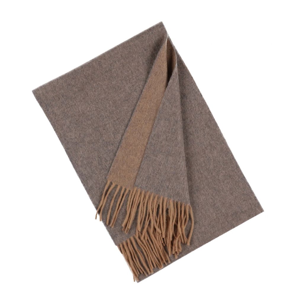 Harmaanbeige naisten huivi 100% kashmiria Pariisi (3)