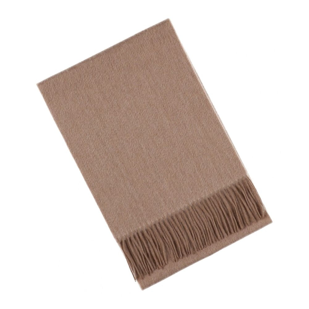 Yksivärinen beige naisten kashmirhuivi Pariisi (6)